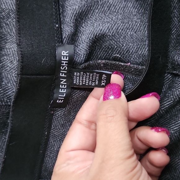 Eileen Fisher Herringbone Print Leggings - Picture 5 of 6